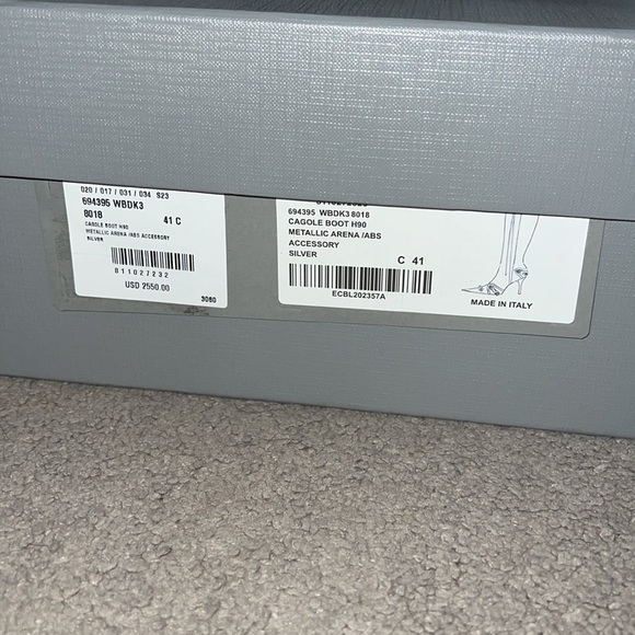 Balenciaga Cagole Boots 90 Metallic size 41 - Picture 6 of 7